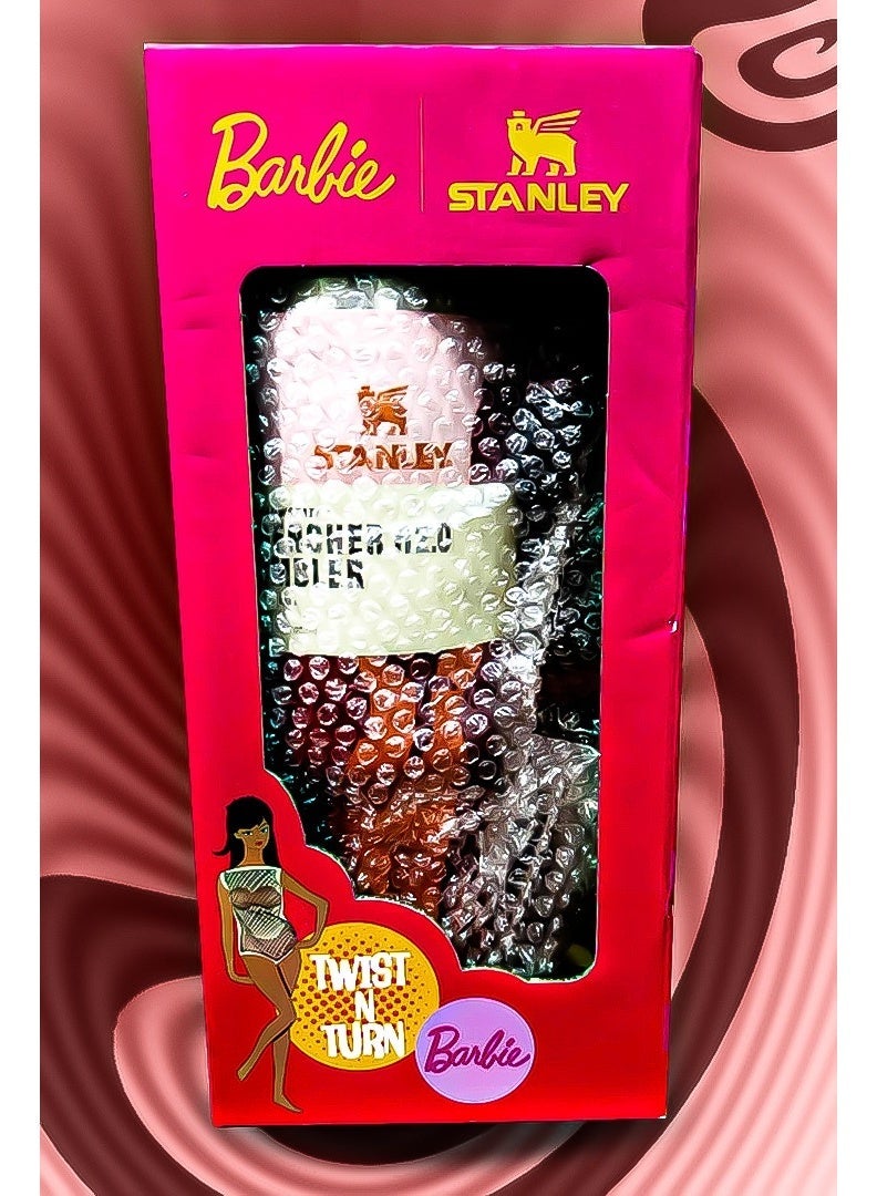 Stanley x Barbie 40oz Tumbler – Limited Edition Stainless Steel Travel Mug with Reusable Straw | Leakproof FlowState Lid & Double-Wall Vacuum Insulation | Keeps Drinks Hot for 16 Hours & Cold for 24 Hours | BPA-Free, Eco-Friendly & Dishwasher Safe | Slim Base Fits Most Car Cup Holders & Ergonomic Handle for Office, Home & Travel - Image 5