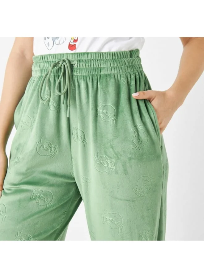 SP Characters All-Over Tweety Embossed Joggers with Elasticated Waistband and Pockets