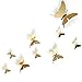 Ferraycle 24 Pieces Metal Butterfly Decorations, 3D Flying Butterfly for Ceiling , Cute DIY Art Decor for Shopping Mall - Image 2