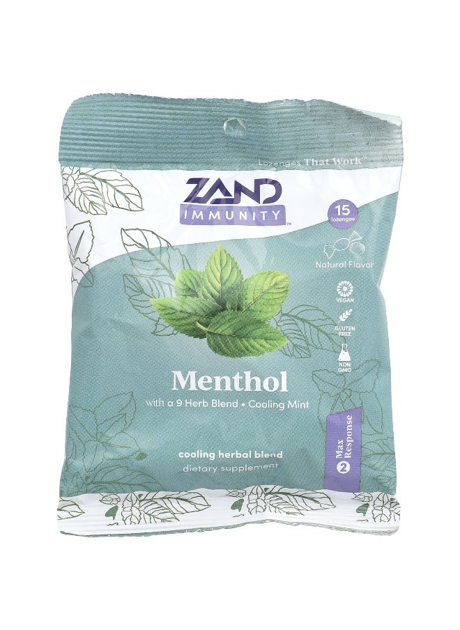 ZAND Zand, Menthol Lozenges, Cooling Mint, 15 Lozenges  - Image 1