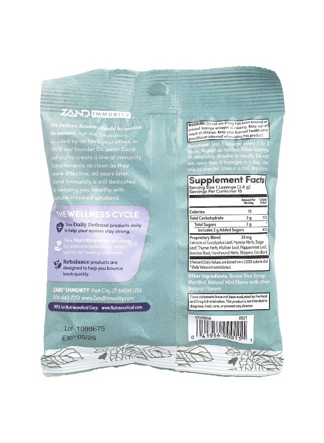 ZAND Zand, Menthol Lozenges, Cooling Mint, 15 Lozenges  - Image 2