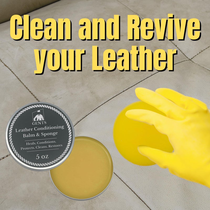 G.B.S Leather Milk Conditioner & Cleaner â€“ 5 oz â€“ Natural, Non-Toxic â€“ Restores Dry, Cracked & Scratched Leather â€“ Waterproofs & Protects â€“ Includes Sponge Applicator - Image 4