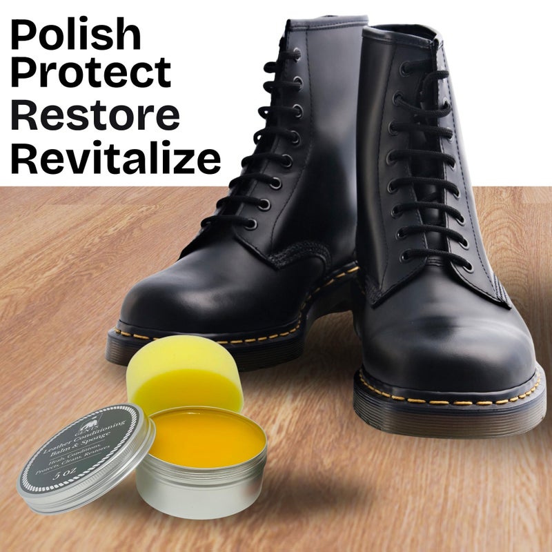 G.B.S Leather Milk Conditioner & Cleaner â€“ 5 oz â€“ Natural, Non-Toxic â€“ Restores Dry, Cracked & Scratched Leather â€“ Waterproofs & Protects â€“ Includes Sponge Applicator - Image 5