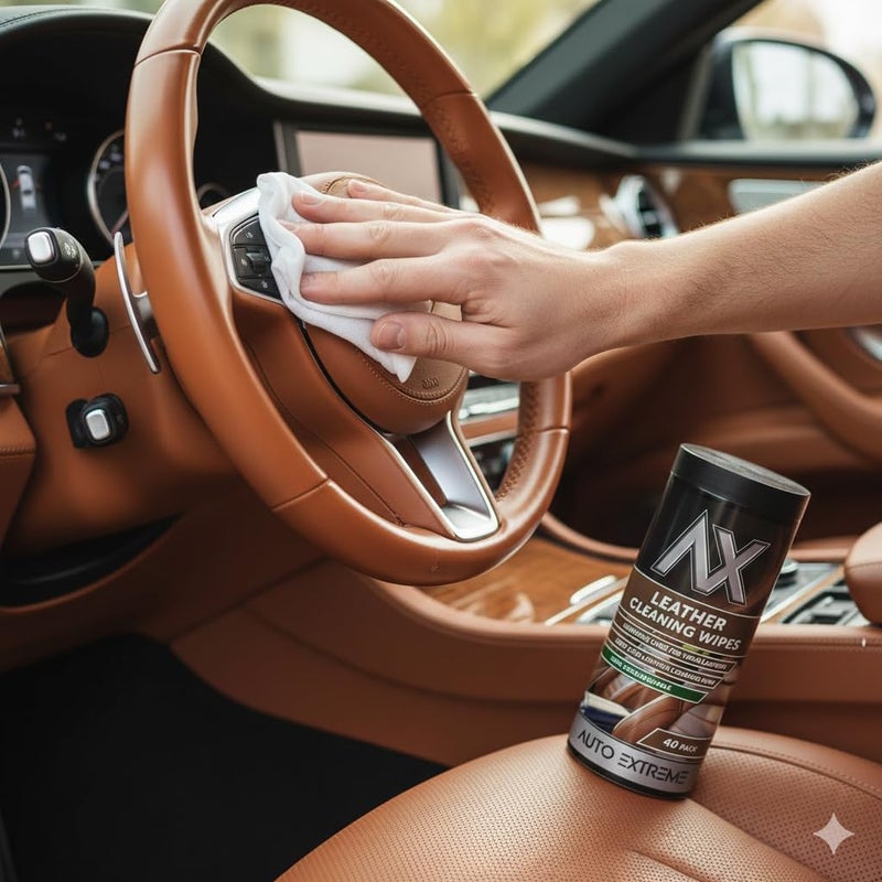 eliz Auto Extreme Leather Cleaning Wipes 40 Count - Luxurious Care For Your Leather - 100% Biodegradable - Image 2