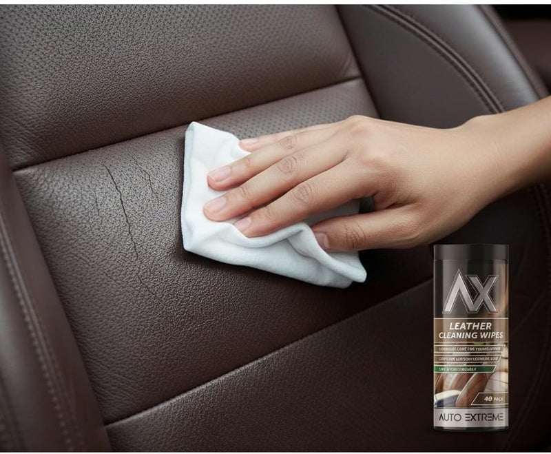eliz Auto Extreme Leather Cleaning Wipes 40 Count - Luxurious Care For Your Leather - 100% Biodegradable - Image 5