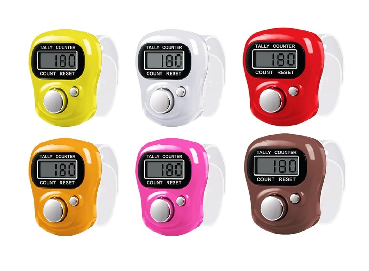 SNOWBILL Tally Counter Finger Ring (Pack-6) Chanting Count Machine ...