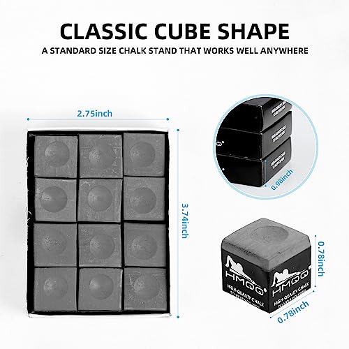 HMQQ Billiards Chalk (Gray Set of 12) - Image 2