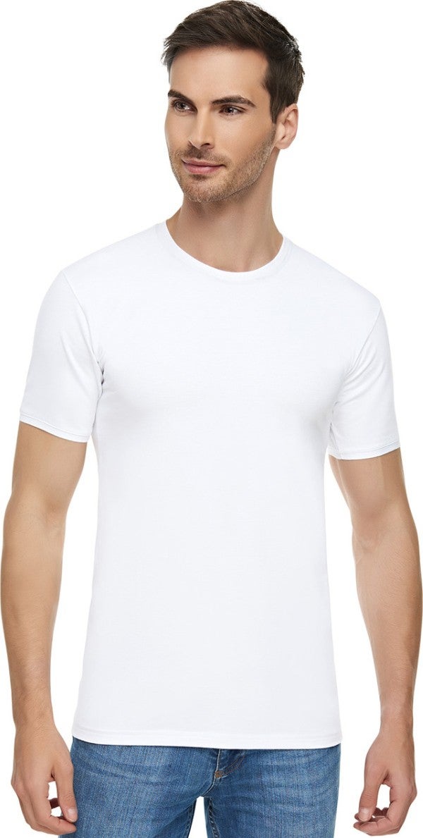 Tutku Elit 6 Pieces White Color Combed Crew Neck Athlete Undershirt