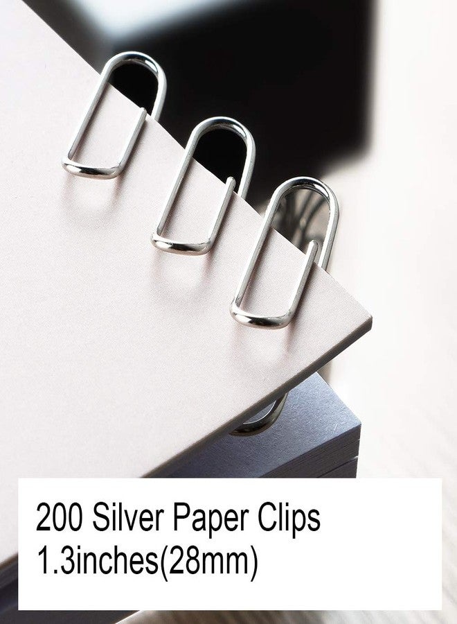 grwanpen® 2 magnetic paper clip dispenser boxes with 100 metal paper clips each,Black - Image 3