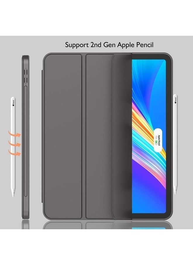 Space Gray Trifold Smart Case for iPad Pro 11-Inch (2022/2021) - With Pencil Holder, Soft TPU Back, Auto Wake/Sleep, and Pencil Charging Support - Image 3