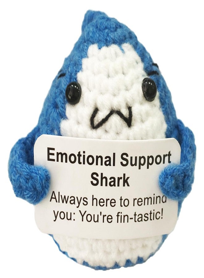 WUXTANGZ Cute Crochet Shark Decoration, Funny Friend Gift for Shark Lovers Family Women Men - Image 1