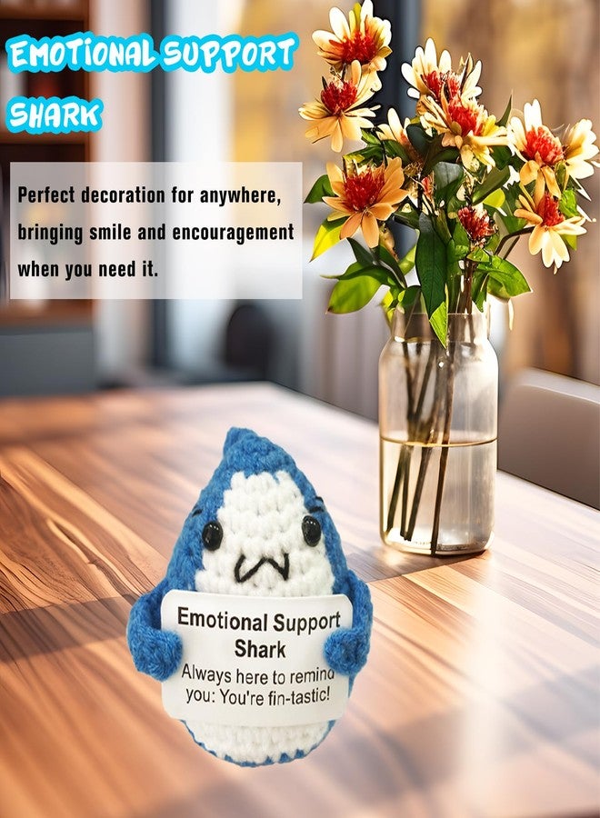 WUXTANGZ Cute Crochet Shark Decoration, Funny Friend Gift for Shark Lovers Family Women Men - Image 5