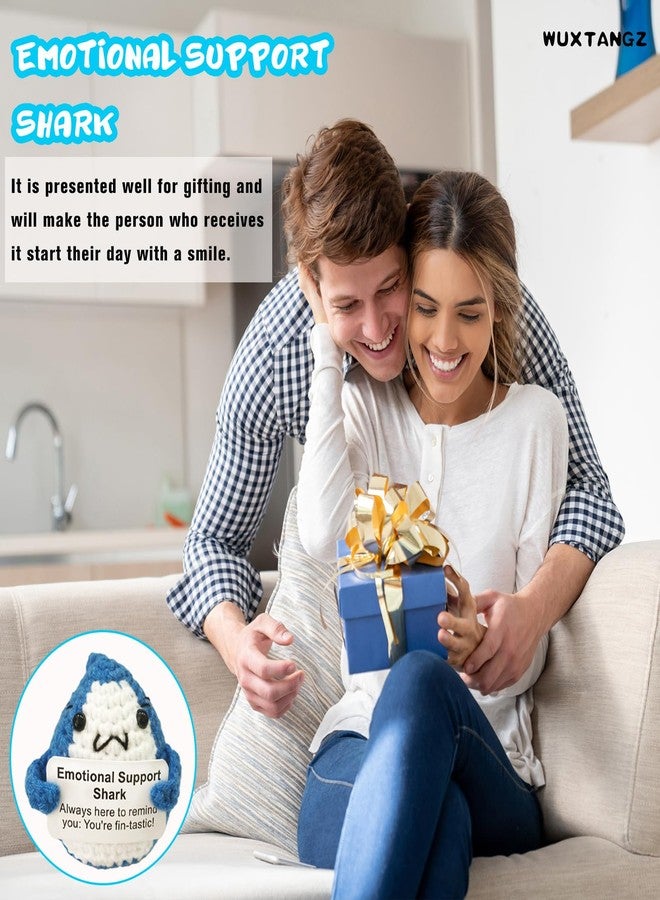 WUXTANGZ Cute Crochet Shark Decoration, Funny Friend Gift for Shark Lovers Family Women Men - Image 4