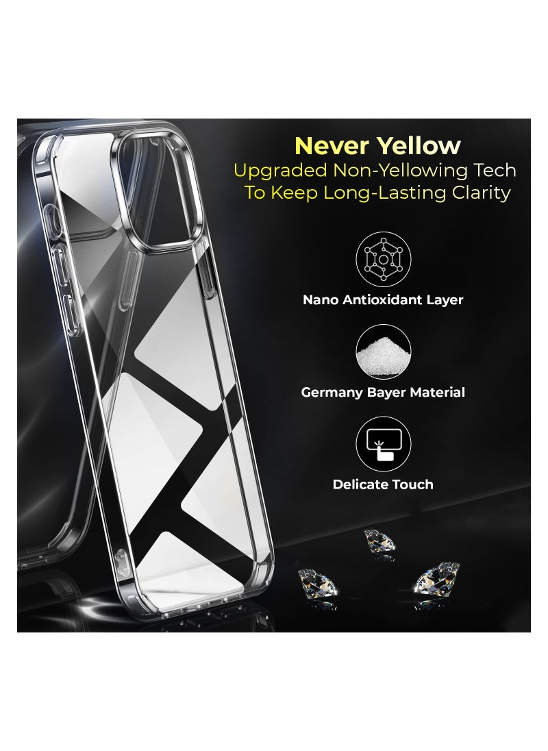 PRIMEEIGHT Transparent Crystal Clear iPhone 15 PLUS Case 6.1 inch - Shockproof Curved Edges apple iPhone 15 plus case HD Clear Anti Scratch  - Image 2