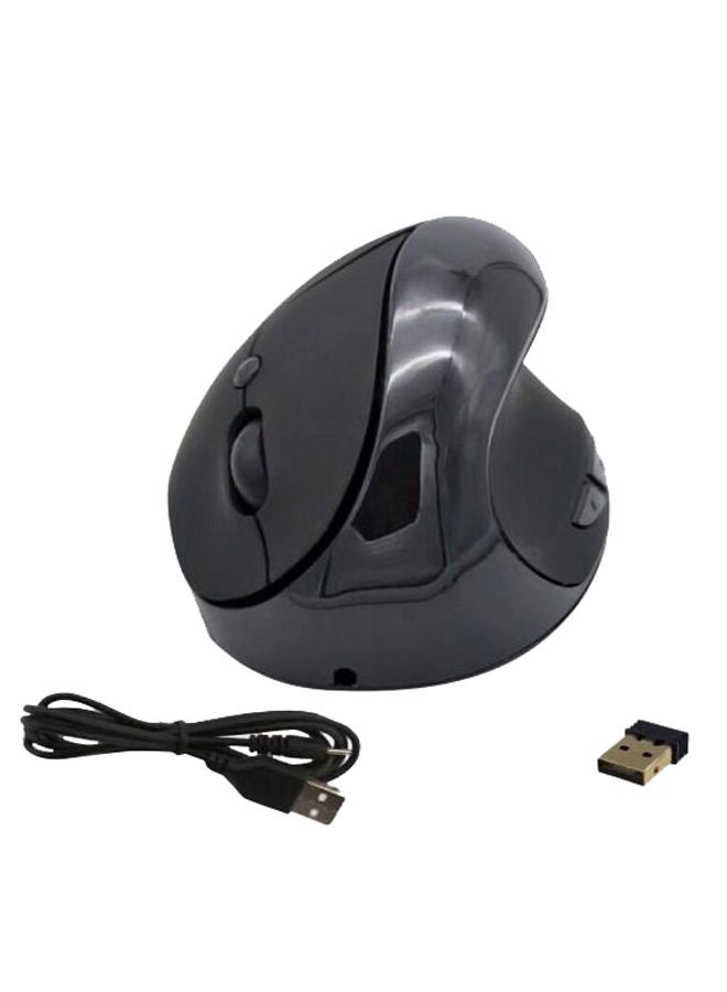 NIBEMINENT Wireless Vertical Optical Mouse With Cable And Receiver Black 
