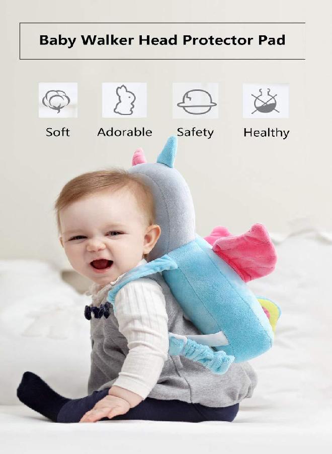 JunNeng JunNeng Toddler Baby Head Protection Cushion Backpack Wear,Blue Angel - Image 2