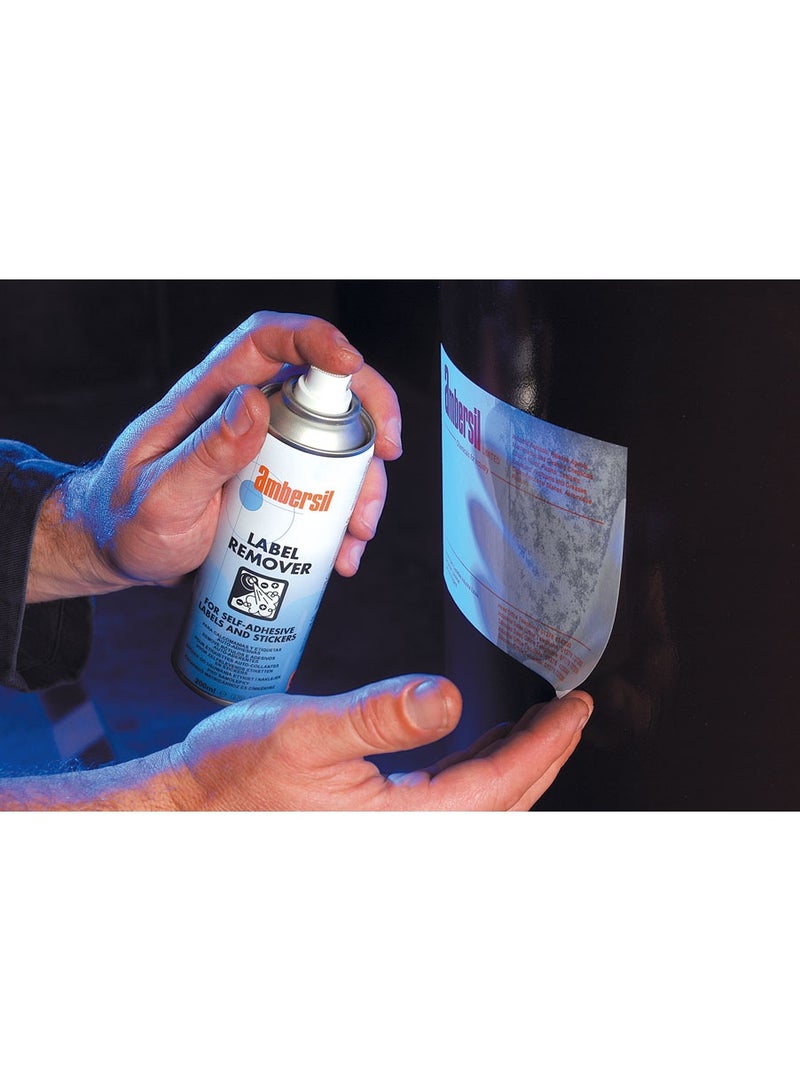امبيرسيل AMBERSIL LABEL REMOVER 200ML مزيل الملصقات والمواد اللاصقة سريع المفعول لتنظيف الأسطح وخطوط الإنتاج - Image 2