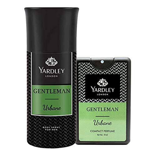 Yardley London Gentleman Urbane Male Deodorant Spray 150 Ml With London Gentleman Urbane Compact Perfume 18 Ml - Image 1