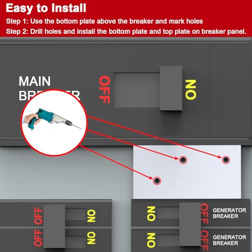 Natupal Generator Interlock Kit Compatible with Square D QO or Homeline 150 or 200 amp panels. 1 3/8 inches Spacing between main and generator breaker, Professional and Interlock Kit (SD200A) - Image 4