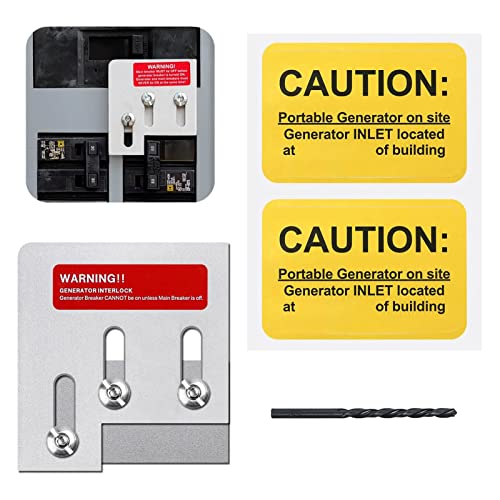 Natupal Generator Interlock Kit Compatible with Square D QO or Homeline 150 or 200 amp panels. 1 3/8 inches Spacing between main and generator breaker, Professional and Interlock Kit (SD200A) - Image 1