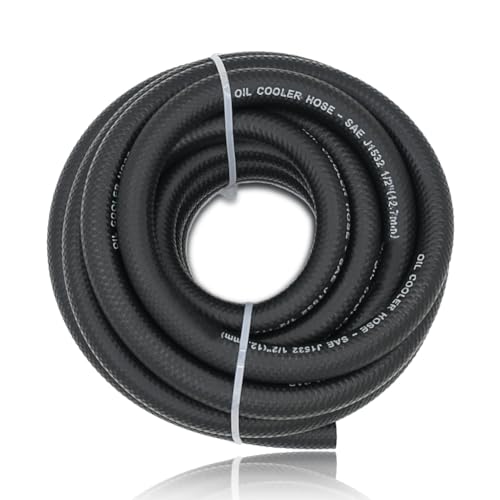 CHOIMOON 1/2 Transmission Oil Cooler Hose - 300 PSI Fuel Line Hose J1532 For Transmission Fluid, Oil, Coolant, Diesel, Hydraulic Fluid, Lubricant, Gas 20FT - Image 1