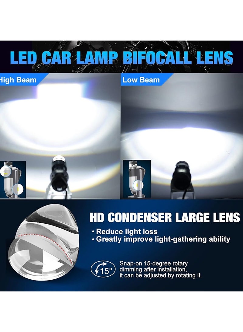 Toby's Toby’s TL3 PRO H4 Lens 2 Pieces 120W/PAIR 12000LM DC9-32V SMD Technology Low 4300K High 6000K IP65 Waterproof Durable Long-Life 30000 Hours Illumination - Image 2