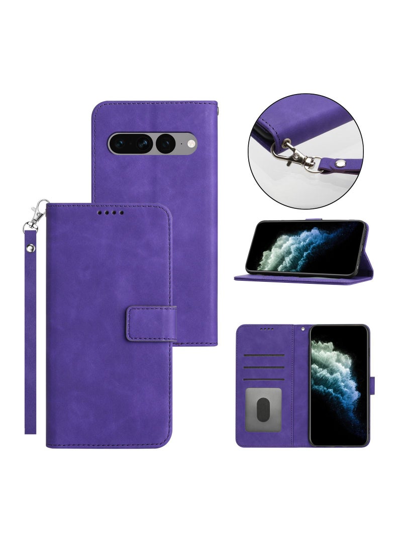 Suteni Flip Cover Card Slots Leather Phone Case for Google Pixel - Image 2