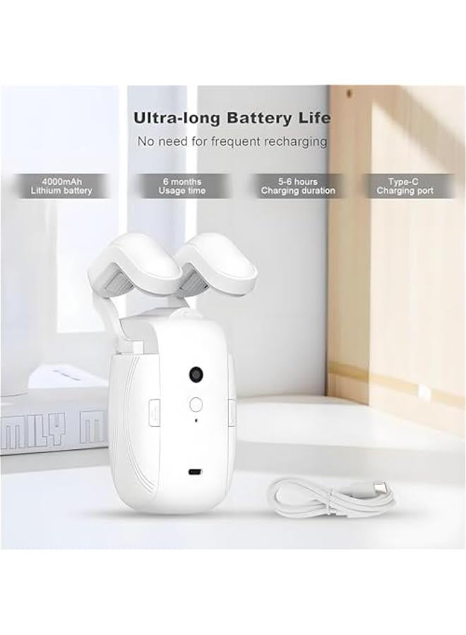 Smart Automatic Curtain Opener with Remote Control, Upgraded High-Performance Motor, Curtain Robot Motor Suitable for Roman Rod, T-shaped/U-shaped Tracks, White, LY-1668  - Image 5