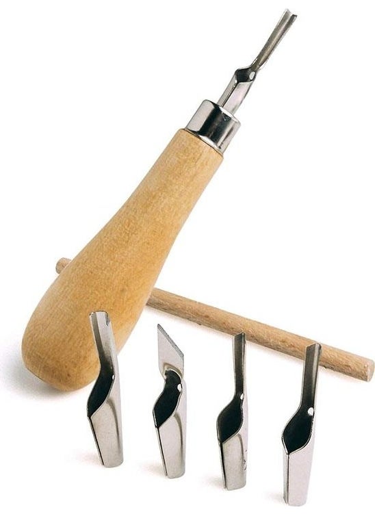 TiTi 6091 Lino Cutter Linol Carving Cutting Knife Set with 5 Blades  - Image 4