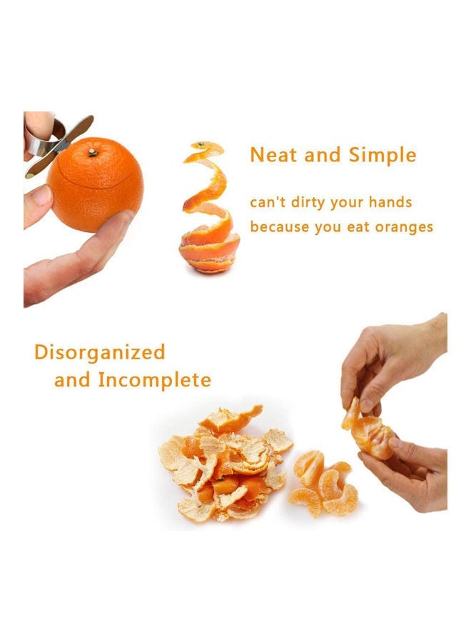 Loquat 2 Pack Stainless Steel Affordable Orange Pealers Tool silver 30grams - Image 4
