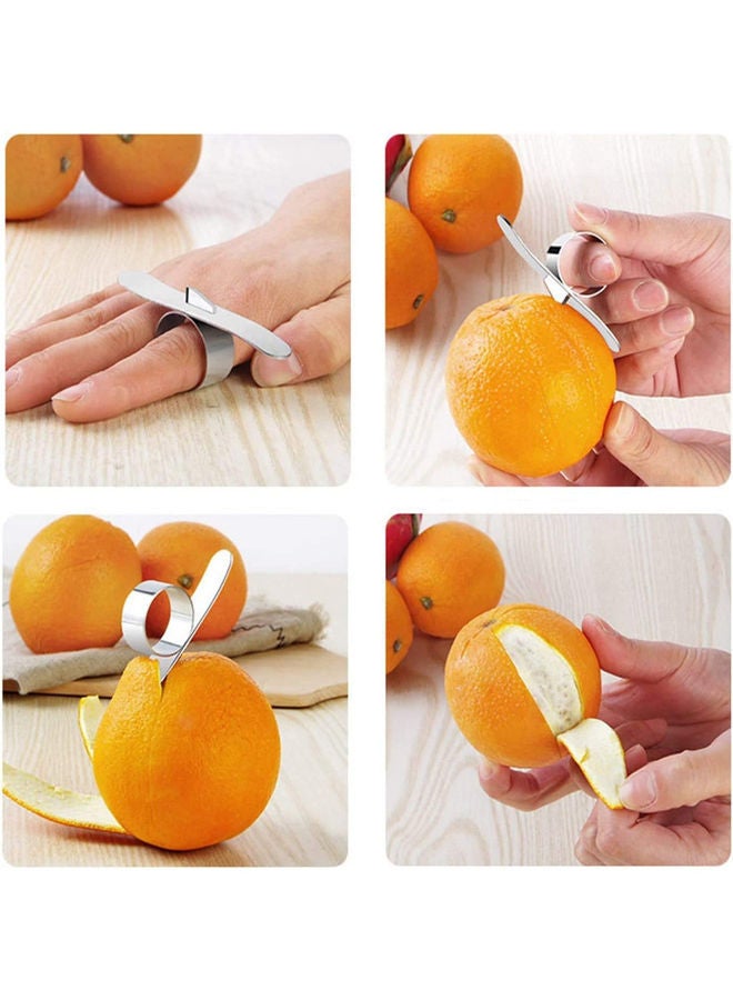 Loquat 2 Pack Stainless Steel Affordable Orange Pealers Tool silver 30grams - Image 5