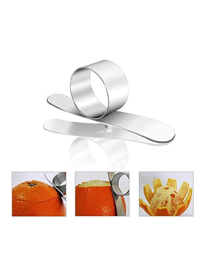 Loquat 2 Pack Stainless Steel Affordable Orange Pealers Tool silver 30grams - Image 2