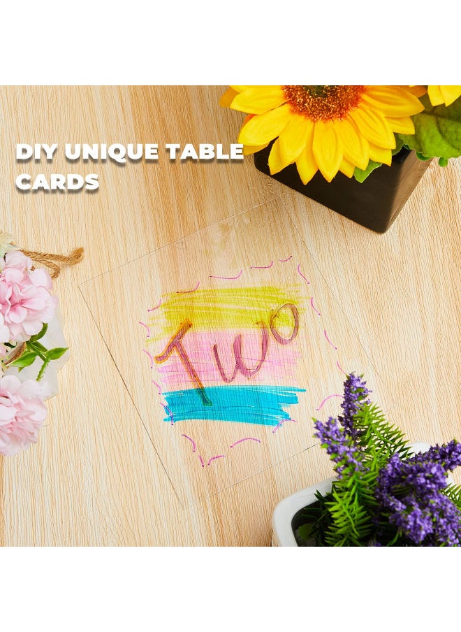 5 Pcs Polycarbonate Sheets Clear Plastic Sheet Thin Rigid Plastic Sheet Clear Polycarbonate Sheet Shatter Resistant Plastic Sheets for DIY Crafts Document Picture Frames(12 x 12 x 0.02 Inch)