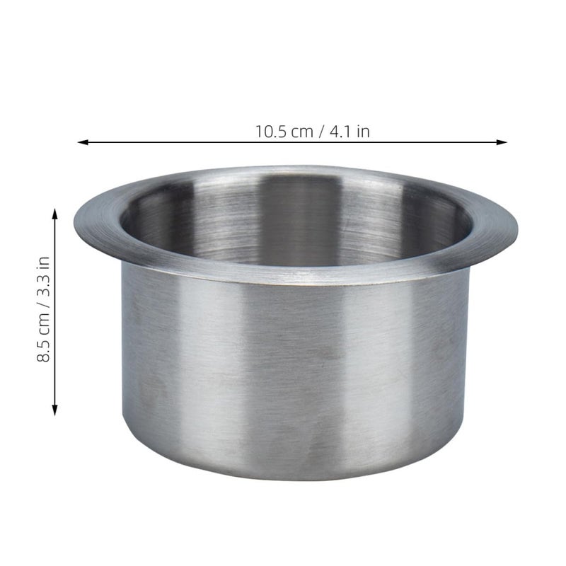 حامل كوب من الفولاذ المقاوم للصدأ مقاس 8.5 × 5.5 سم للمقطورات السكنية والمنازل المتنقلة وسيارات السيارات وإكسسوارات التصميم الداخلي - Image 3