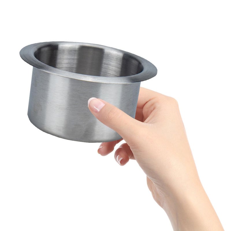 حامل كوب من الفولاذ المقاوم للصدأ مقاس 8.5 × 5.5 سم للمقطورات السكنية والمنازل المتنقلة وسيارات السيارات وإكسسوارات التصميم الداخلي - Image 5