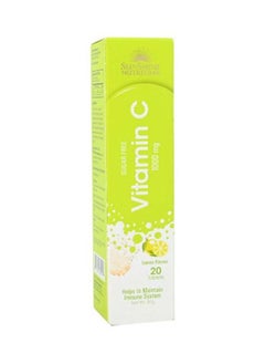 Sunshine Nutrition Vitamin C Effervescent Lemon Sugar Free Help to Maintain Immune System 20S