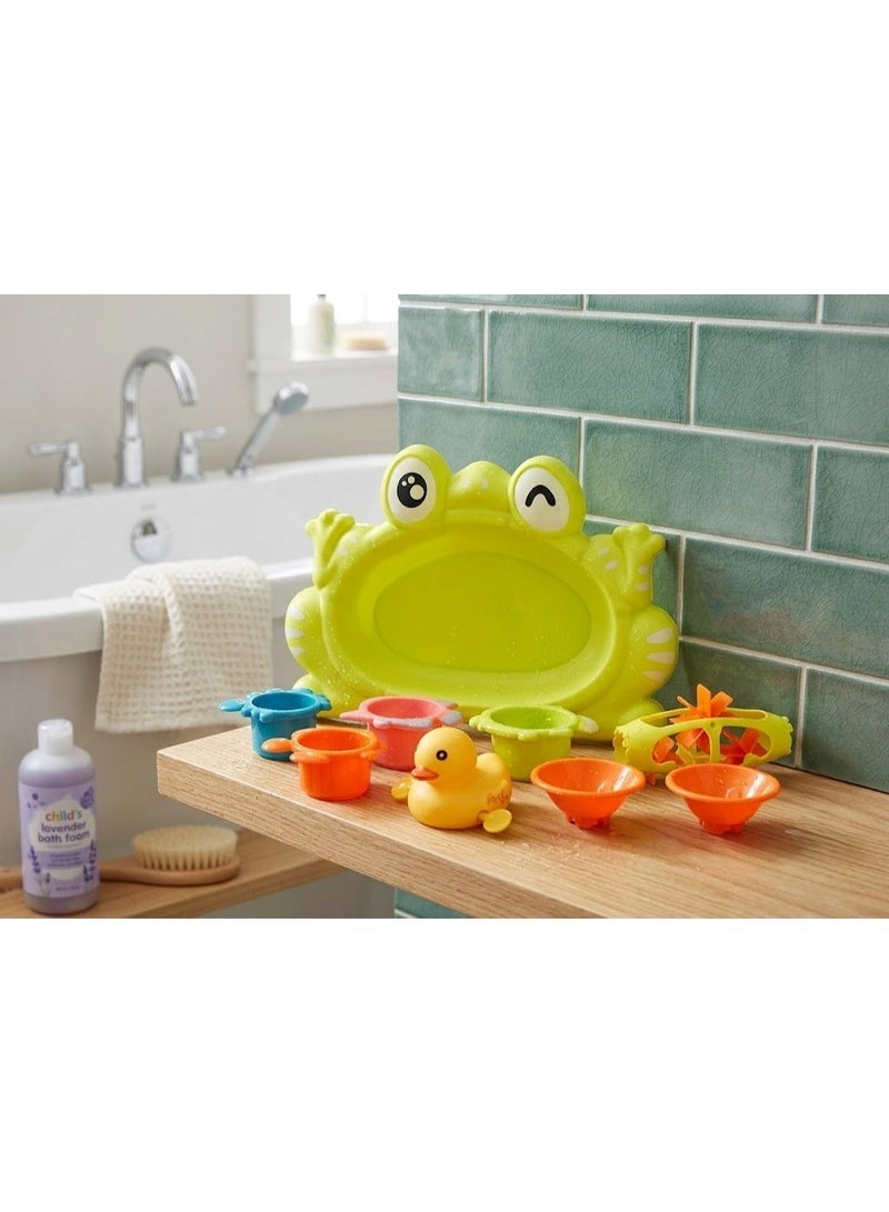 Bath Toys Set for Kids | 9-Piece Bath Toy Set | Kids Bath Toys with Moving Duck | Baby Bath Toy Set | Bathtub Toys for Kids | Plastic Bath Toys | Water Play Toys for Kids | Colorful Bath Toys | Educational Bath Toys | Safe Bath Toys for Babies | Bathtub Water Toys | Multi-Shape Bath Toy Set | Interactive Bath Toys | Swimming Pool Toys for Kids | Baby Bath Play Set | Kids Water Toys | Colorful Plastic Bath Toys | Bath Toys Gift Set | Baby Bathtub Toy Collection | Multi-Color Bath Toy Set - Image 1