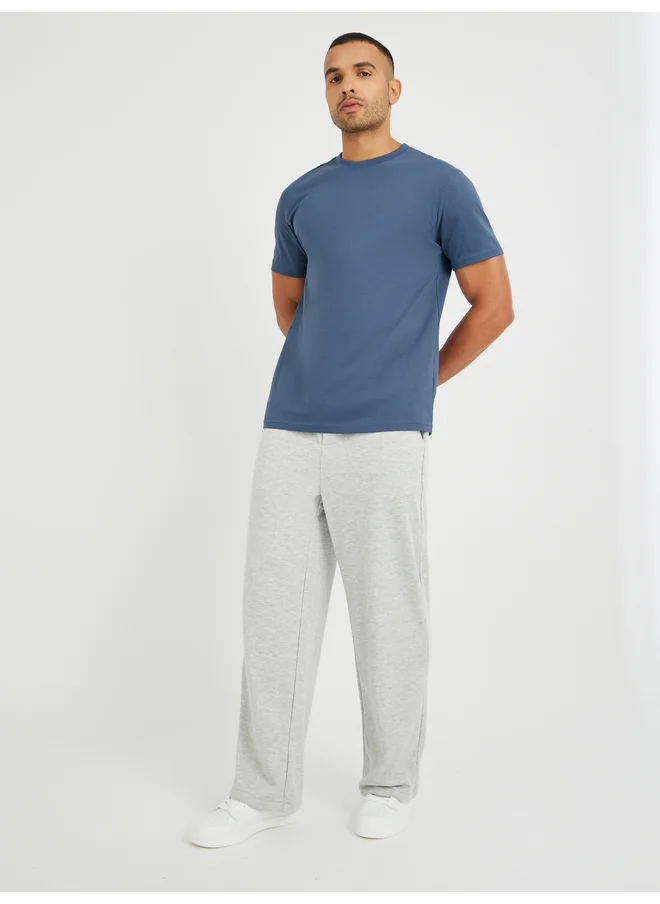 Styli Styli Solid Short Sleeve Crew Neck T-Shirt