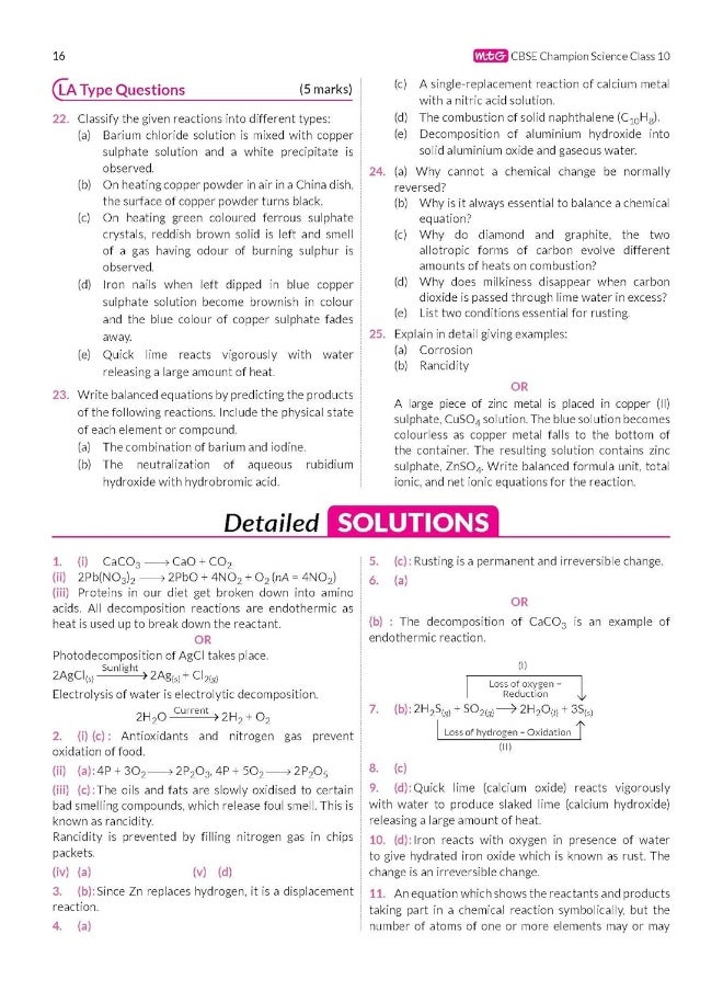 MTG CBSE 10 Years Chapterwise Topicwise Solved Papers Class 10 Science - CBSE Champion For Exam 2023 (Strictly Updated As Per The CBSE Syllabus)