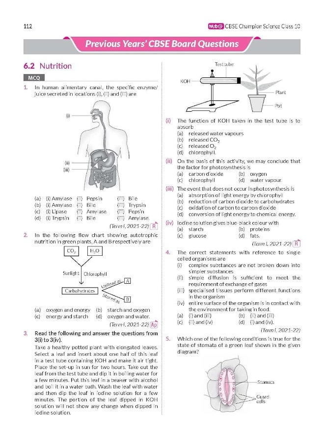 MTG CBSE 10 Years Chapterwise Topicwise Solved Papers Class 10 Science - CBSE Champion For Exam 2023 (Strictly Updated As Per The CBSE Syllabus)