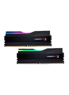 Trident مجموعة ذاكرة سطح المكتب ثنائية القناة DDR5 من سلسلة Trident Z5 RGB سعة 32 جيجابايت (2 × 16 جيجابايت)، سرعة ذاكرة 6800 ميجاهرتز، زمن انتقال CL34 CAS، 1.40 فولت، Intel XMP 3.0، 288 دبوسًا، أسود | F5-6800J3445G16GX2-TZ5RK  - Image 1