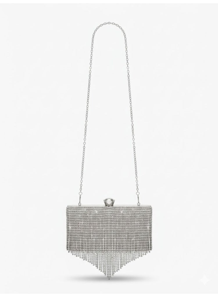 LIFESTYLISH crossbody evening bag Elegant ZS-5 - Silver - Image 3