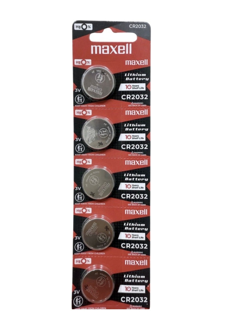 ماكسل بطارية ماكسل CR2032 ليثيوم 3 فولت – طاقة طويلة الأمد للساعات وأجهزة التحكم عن بعد والإلكترونيات - Image 1