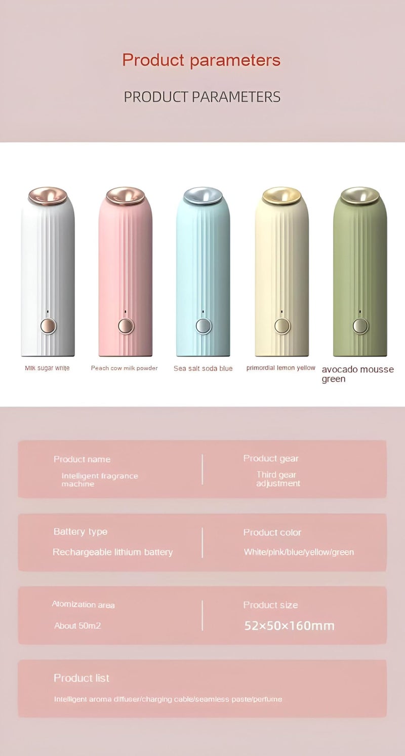Air Freshener Device - Convenient Rechargeable Air Freshener with 30ml Refillable Tank, Perfect for Wall Hanging or Table Setting - Image 4