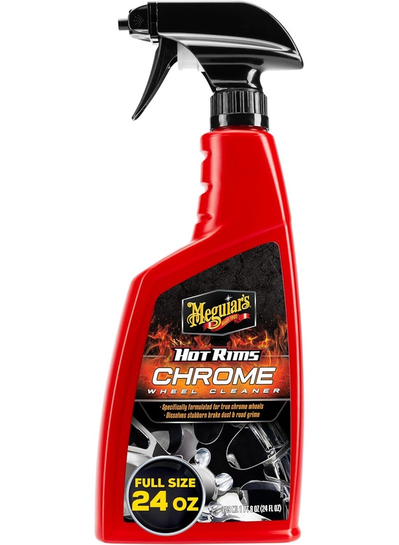 Meguiar's G19124 Hot Rims Chrome Wheel Cleaner, 24 Fluid Ounces - Image 1