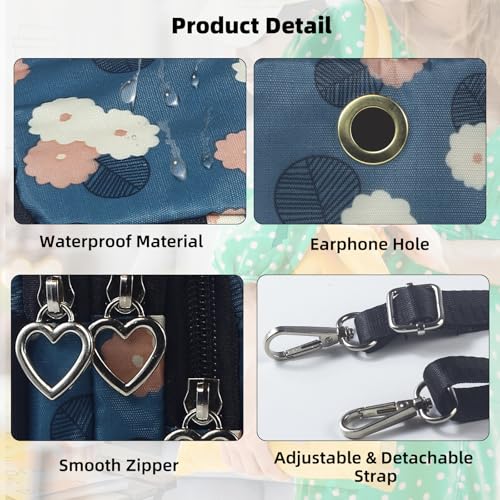 JANKS Crossbody Bags for Women, Small Phone Purse Travel Pouch Over the Shoulder Bags for Women with Adjustable Strap - Image 4