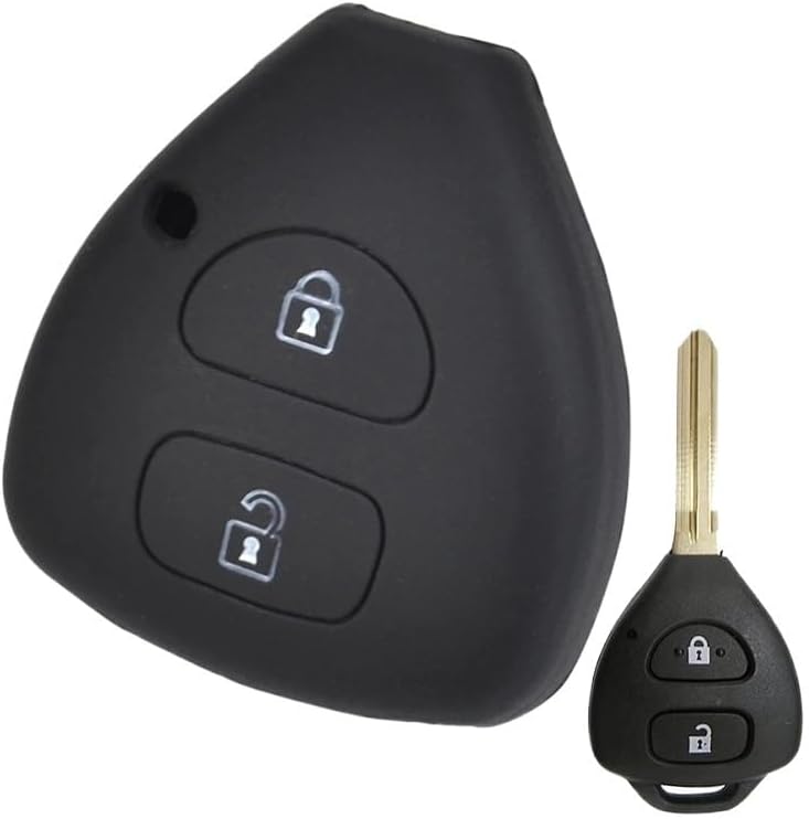QASULER Silicone Key Case Cover for Toyota - Image 3