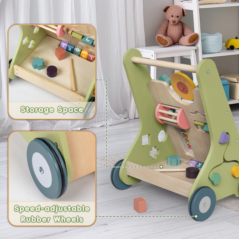 Bautia Wooden Baby Walker, Montessori Walker for Babies 12 Months, Push Walking Toys for 1 Year Old Learning to Walk - Image 4