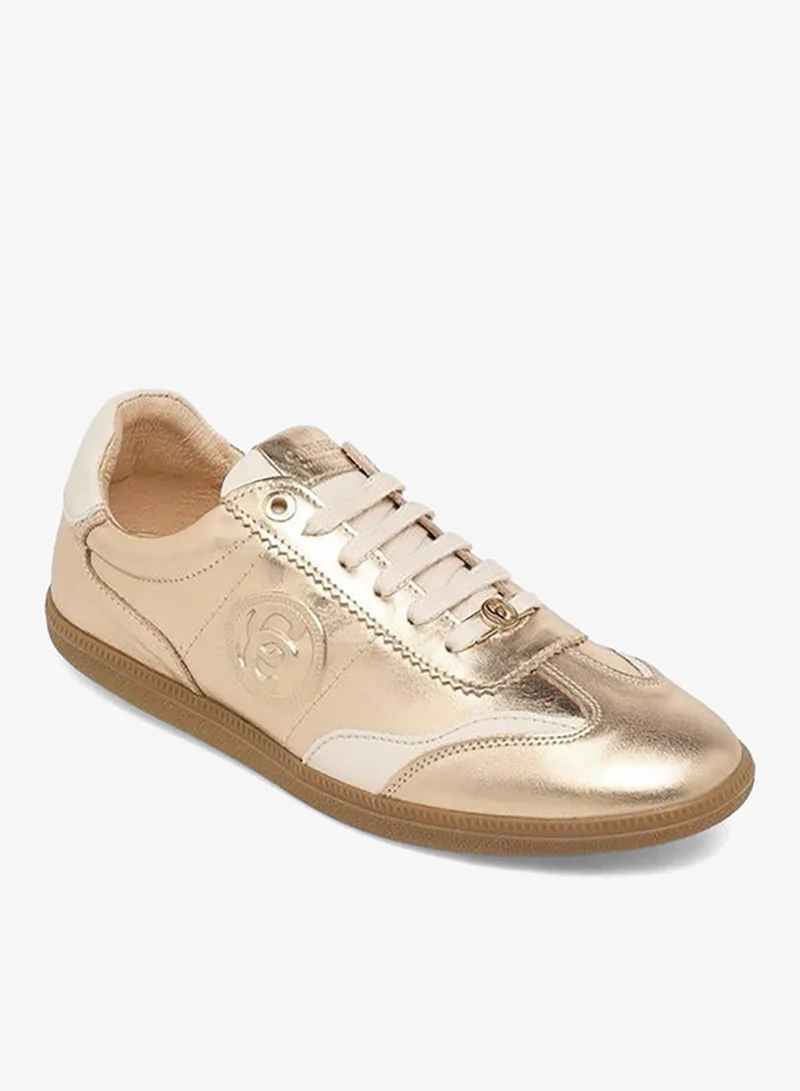 Carmela Women Lace-Up Leather Ankle Sneakers