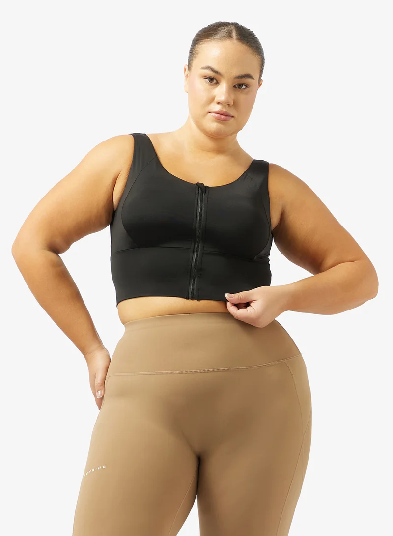 فورورد حمالة صدر رياضية   متوسطة الدعم بسحاب أمامي